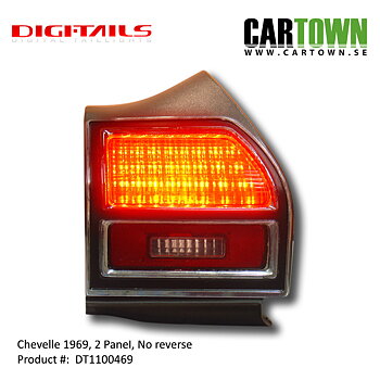 1969 Chevelle - 2 Panel Sequential LED Taillight Kit