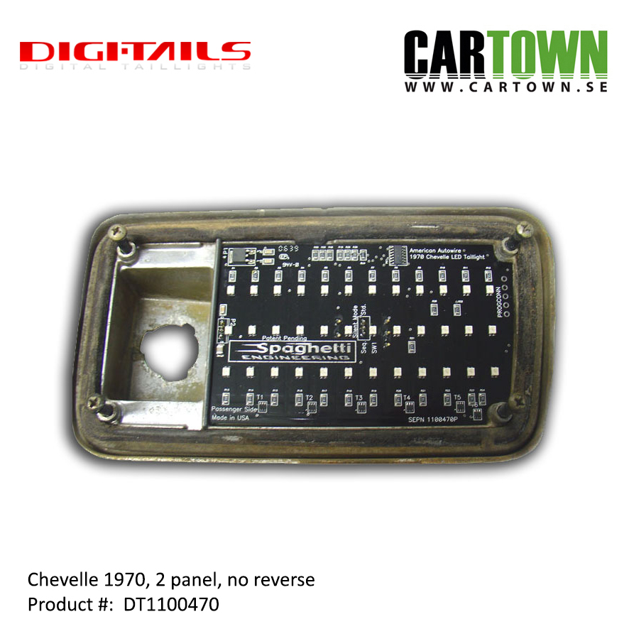 1970 Chevelle - 2 Panel Sequential LED Taillight Kit - 2