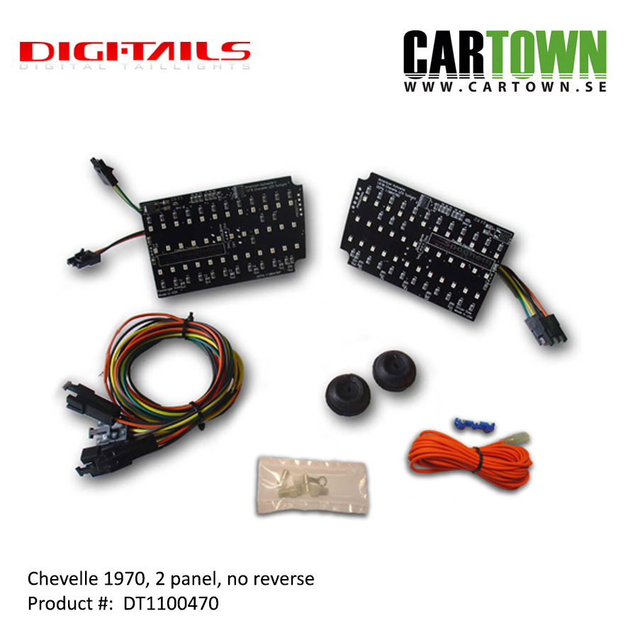 1970 Chevelle - 2 Panel Sequential LED Taillight Kit - 3