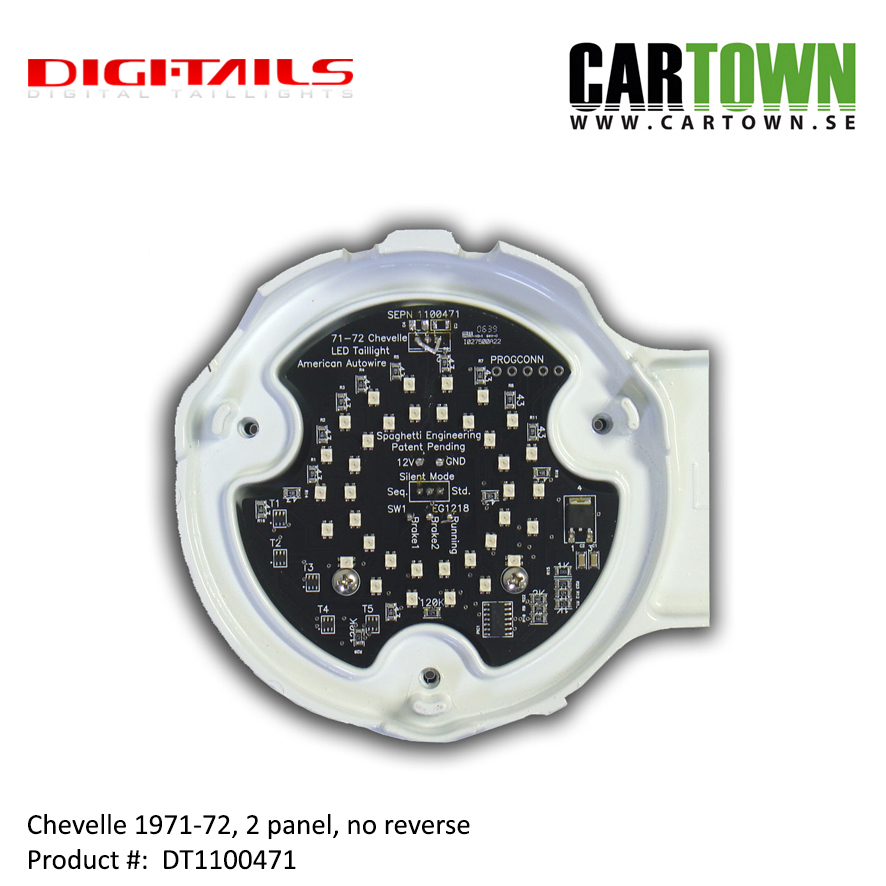 1971-72 Chevelle - 2 Panel Sequential LED Taillight Kit - 2