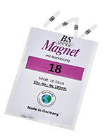 B/S-Spange Magnet med markering, Storlek 18 (10 st)