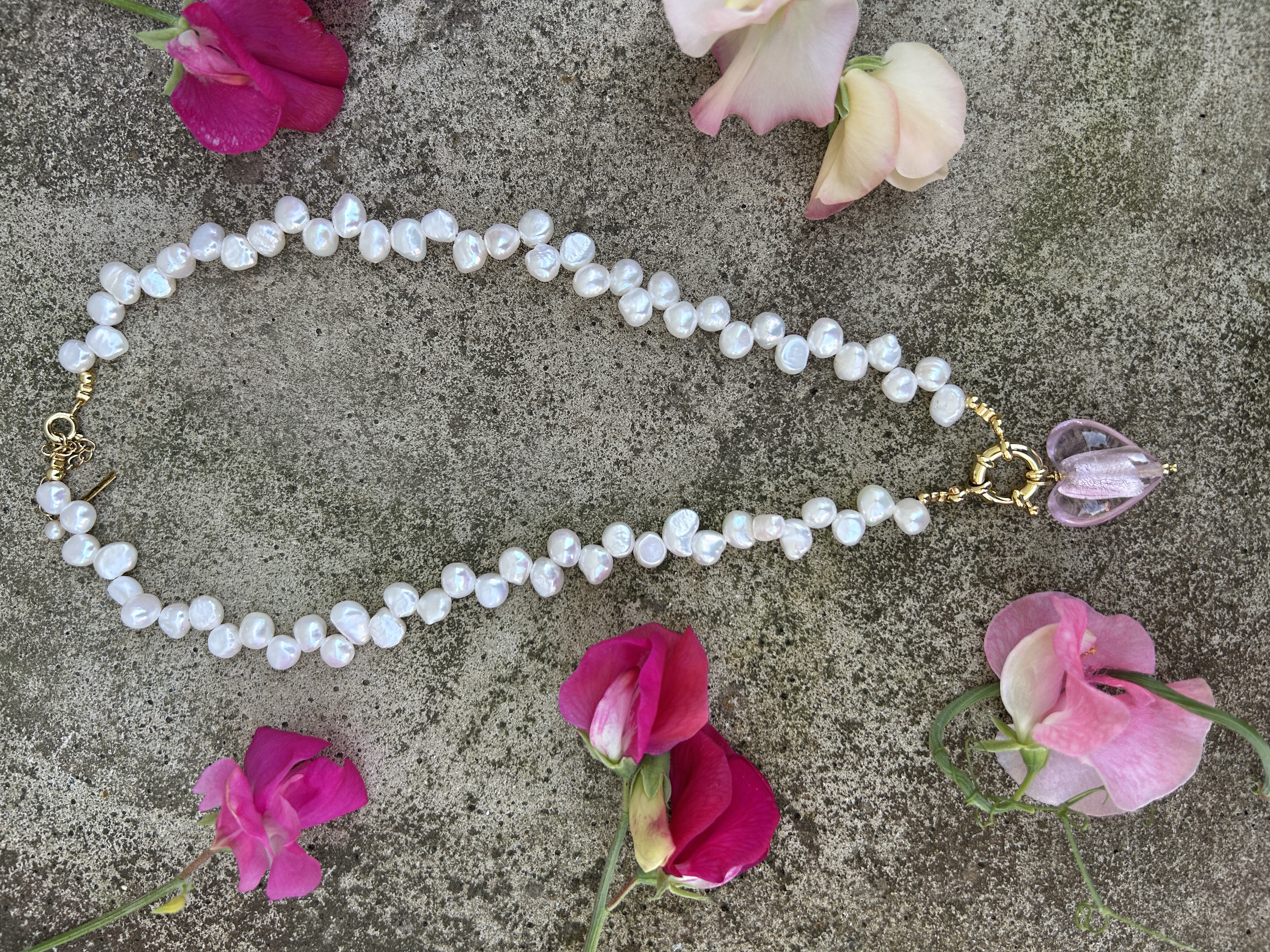 Halsband Love Pendant Pink