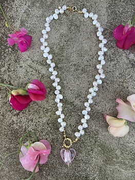 Halsband Love Pendant Pink