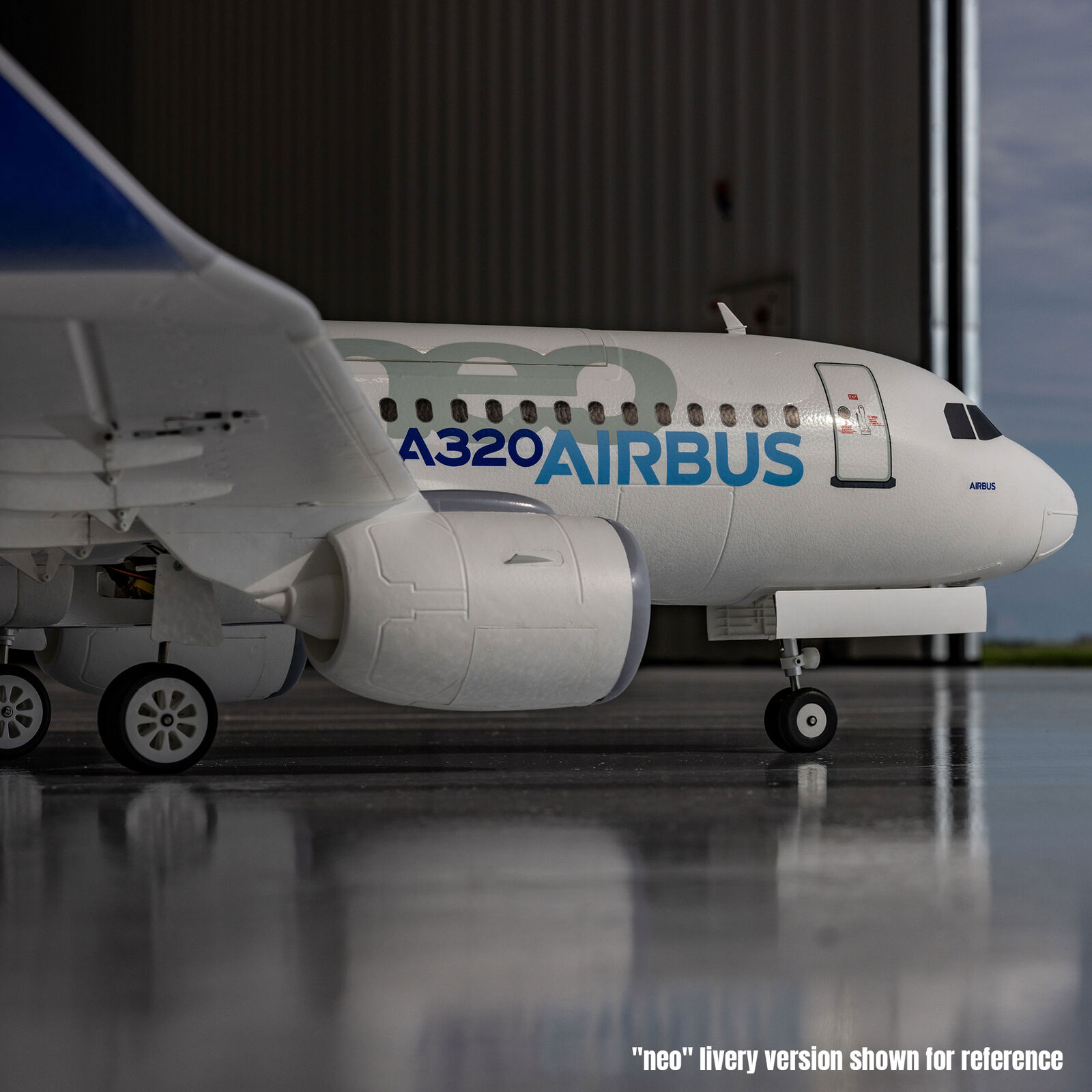 E-Flite EFL-1495 Airbus A320neo Twin 64mm EDF BNF Basic with AS3X+ and SAFE Select, Base White - 8