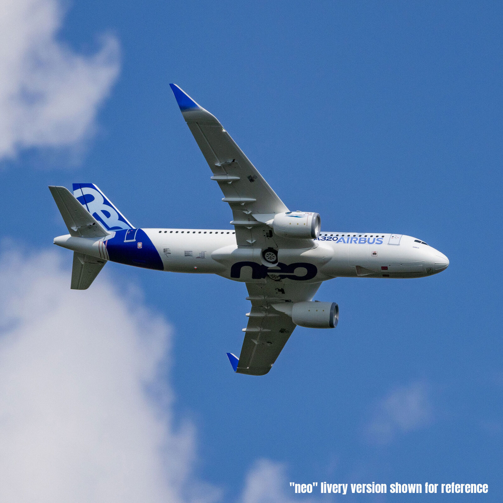 E-Flite EFL-1495 Airbus A320neo Twin 64mm EDF BNF Basic with AS3X+ and SAFE Select, Base White - 5