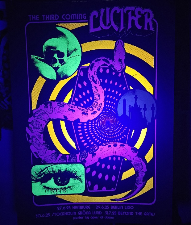 LUCIFER - POSTER, THE THIRD COMING, LTD SCREEN PRINT - 3