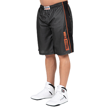 Wallace Mesh Shorts, grey/orange