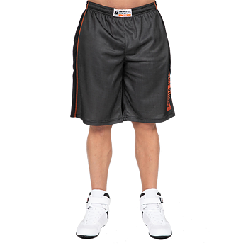 Wallace Mesh Shorts, grey/orange