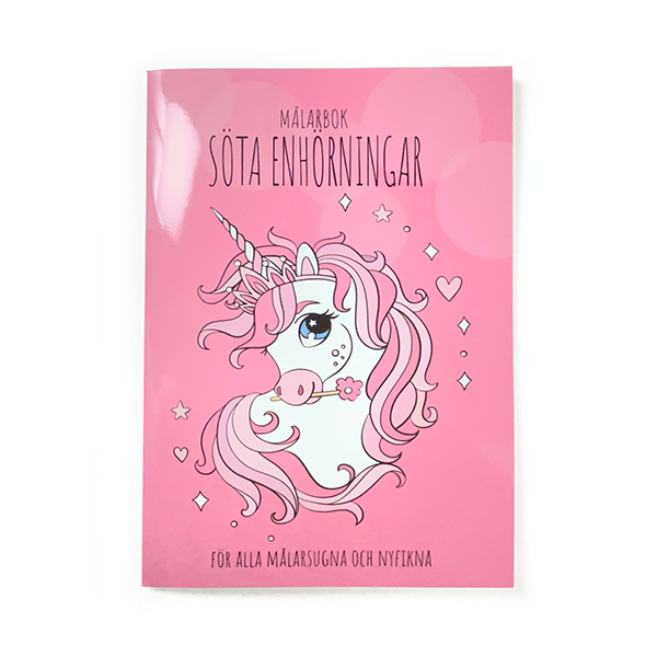 Målarbok Söta Enhörningar