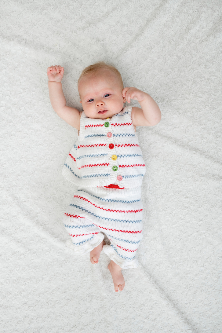 Hedda - Tunic with Piping Stripes and Matching Rompers