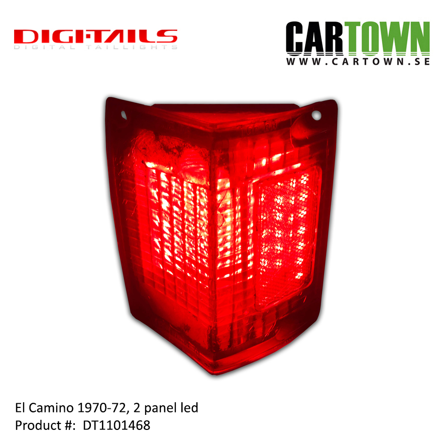 1970-72 El Camino - 2 Panel Sequential LED Taillight Kit - 2