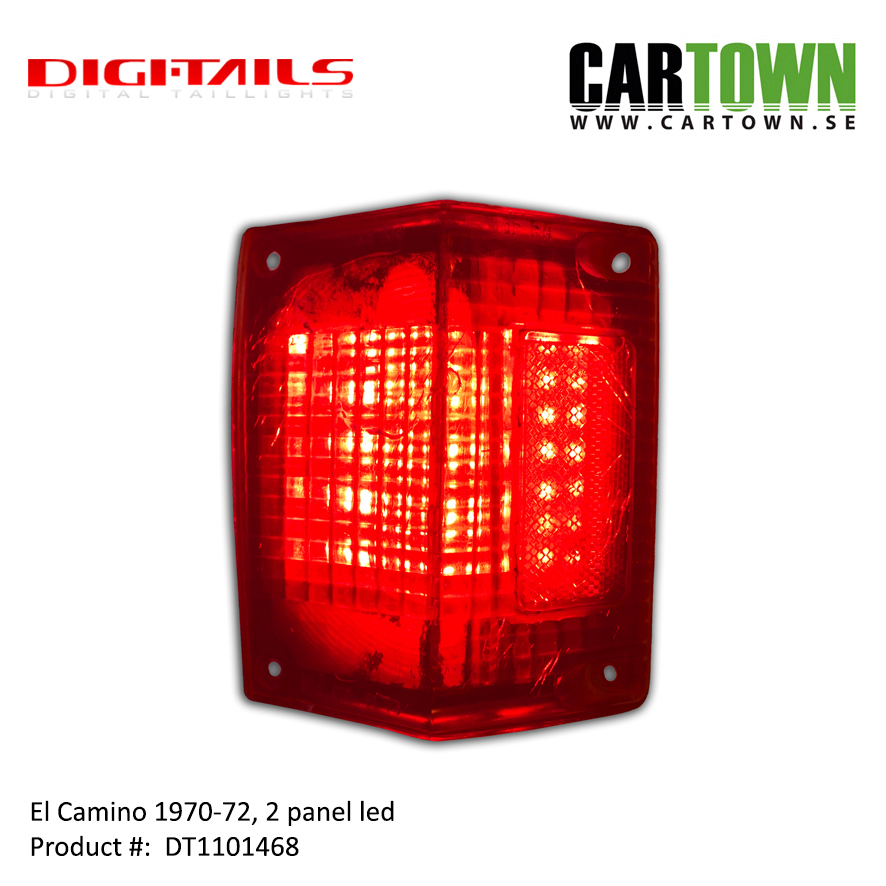 1970-72 El Camino - 2 Panel Sequential LED Taillight Kit