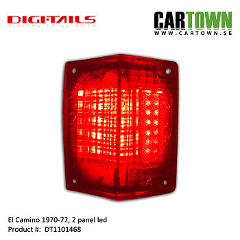 1970-72 El Camino  - 2 Panel Sequential LED Taillight Kit
