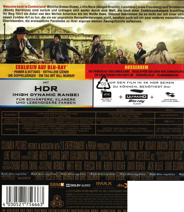 Zombieland: Double Tap (4K Ultra HD + Blu-ray) - 2