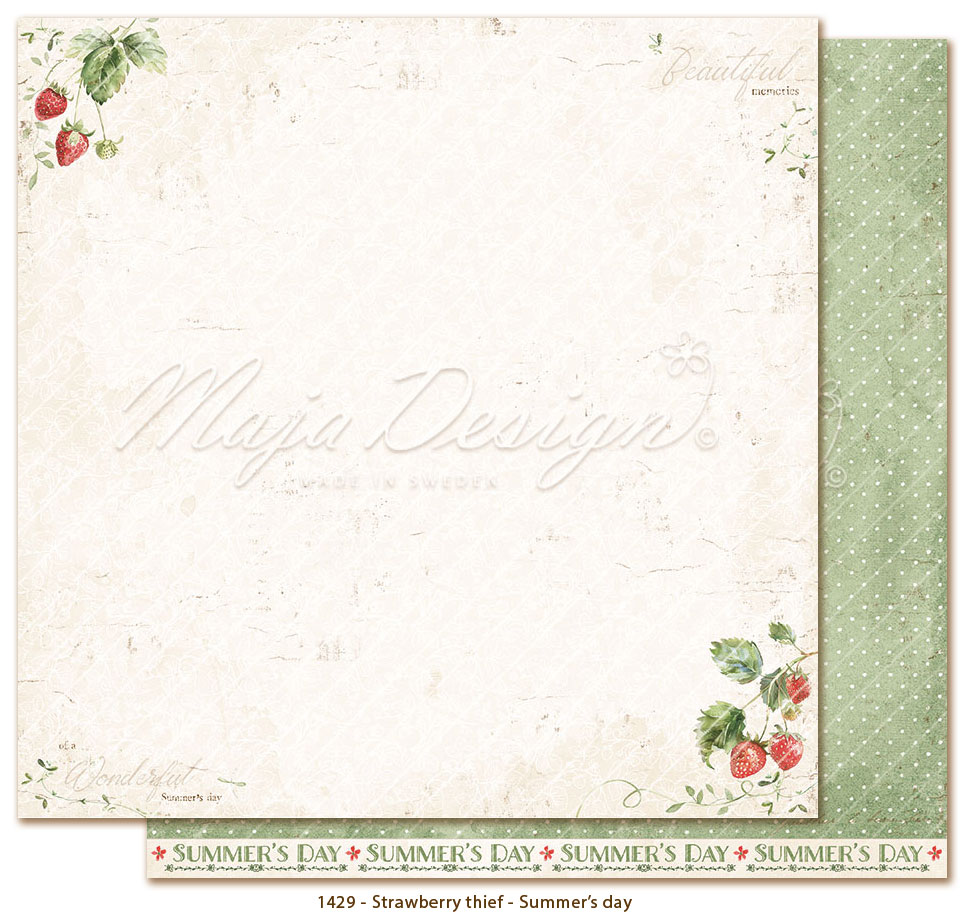 Maja Design - Collection pack 12x12- Strawberry thief  - 9