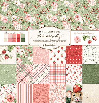 Maja Design - Collection pack 12x12- Strawberry thief 