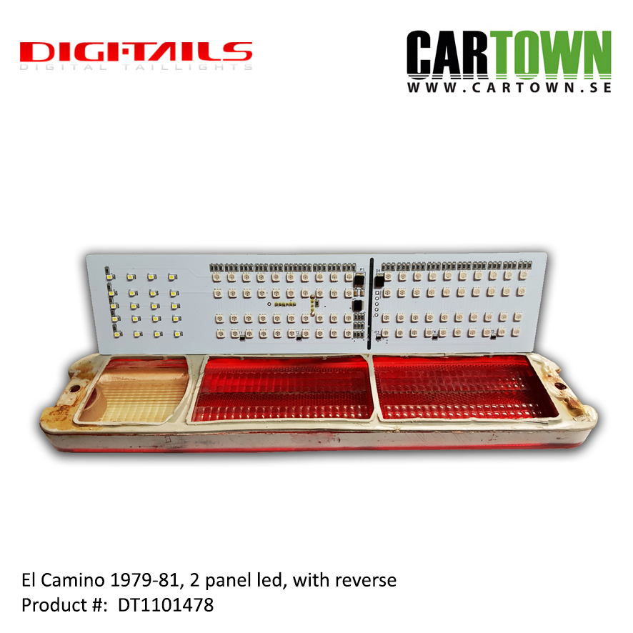 1979-81 El Camino - 2 Panel Sequential LED Taillight Kit - 3