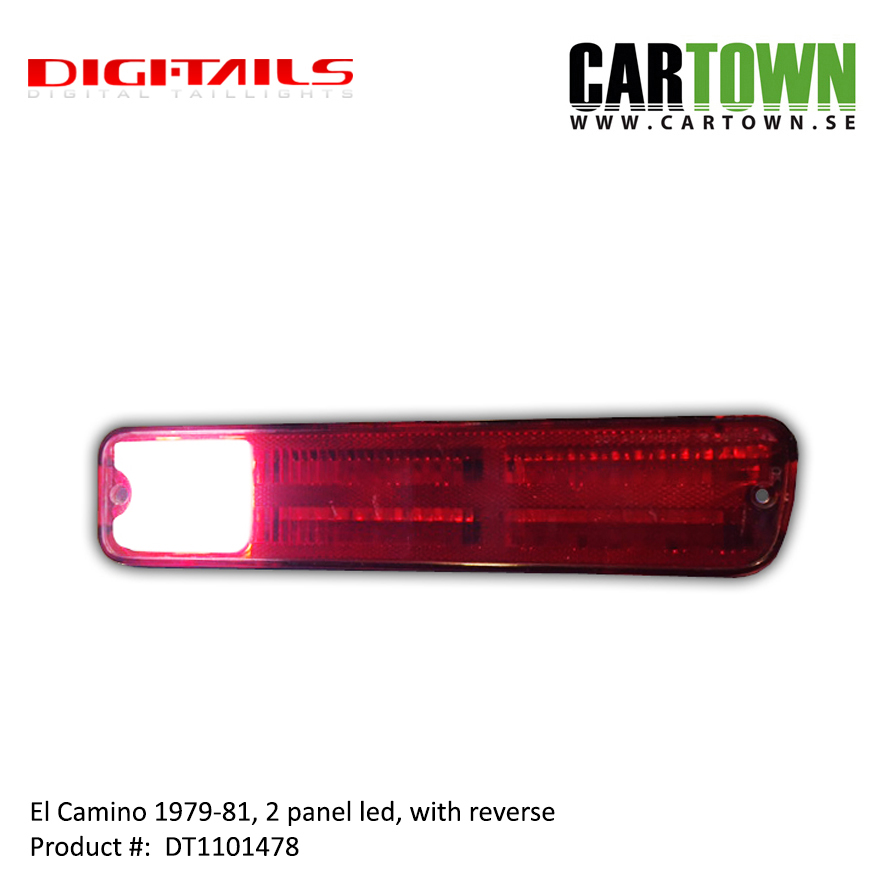 1979-81 El Camino - 2 Panel Sequential LED Taillight Kit - 2