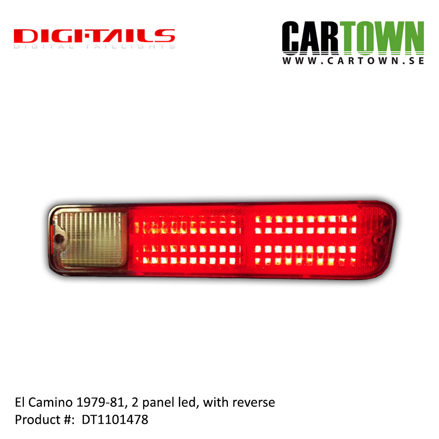 1979-81 El Camino - 2 Panel Sequential LED Taillight Kit