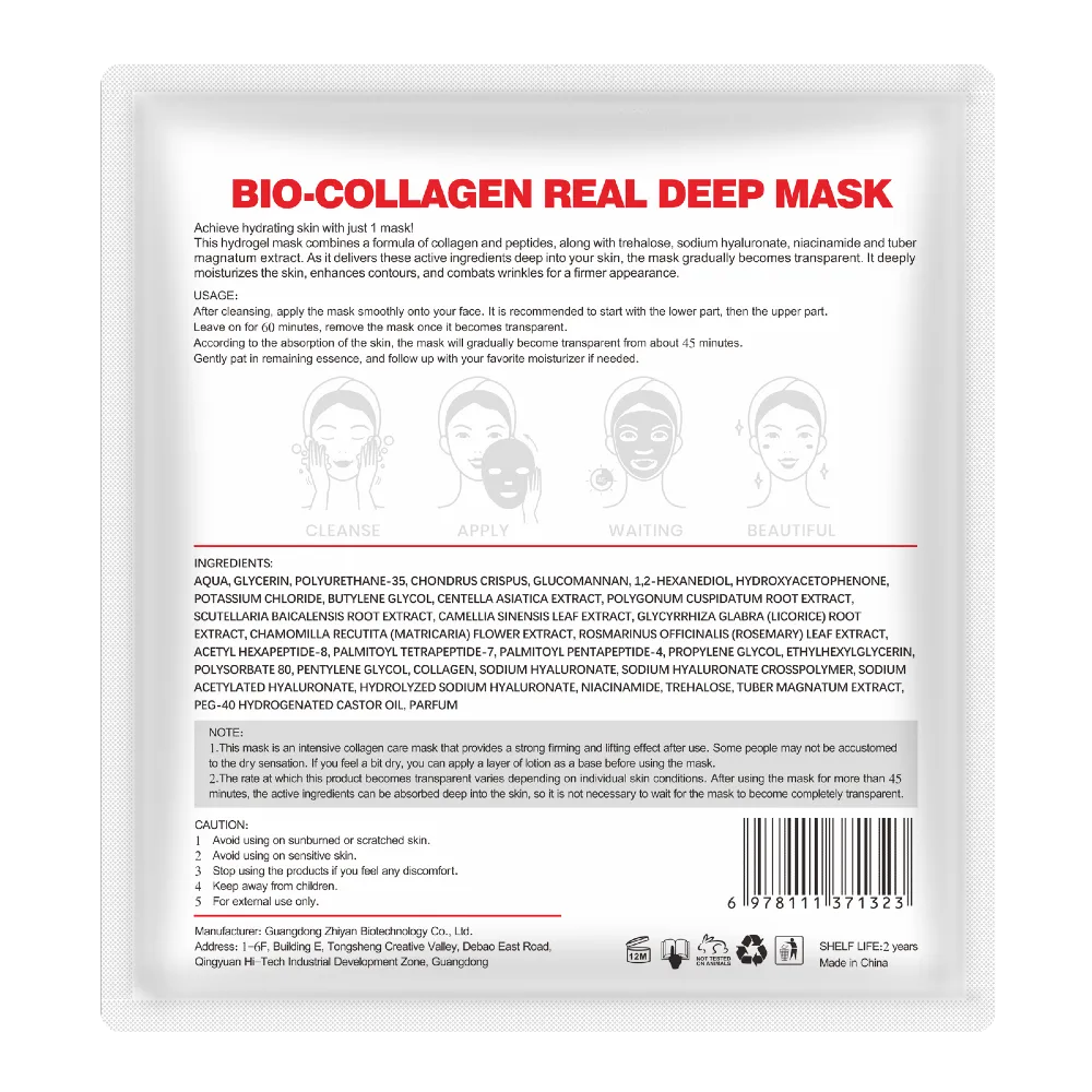 Bio-Collagen Real Deep Mask – Kiinteyttää, kosteuttaa ja ehkäisee ryppyjä - 8