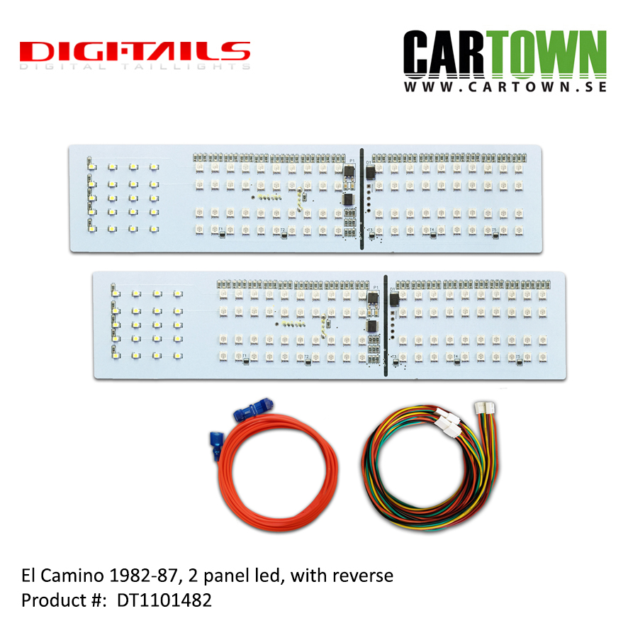 1982-87 El Camino - 2 Panel Sequential LED Taillight Kit - 3