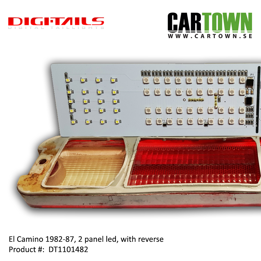 1982-87 El Camino - 2 Panel Sequential LED Taillight Kit - 2