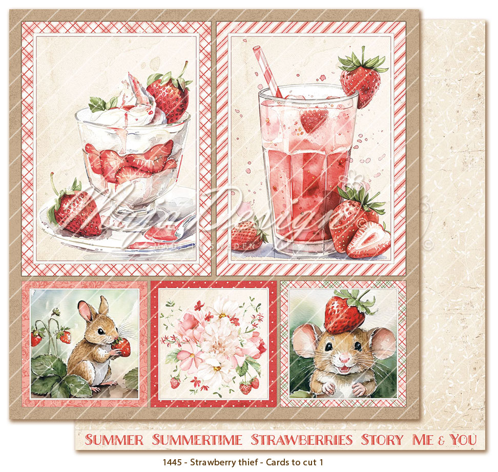 Maja Design - Paper pack 6x6 - Strawberry thief  - 13