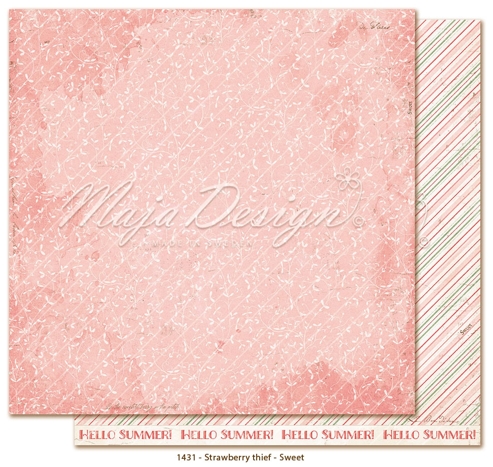 Maja Design - Paper pack 6x6 - Strawberry thief  - 5