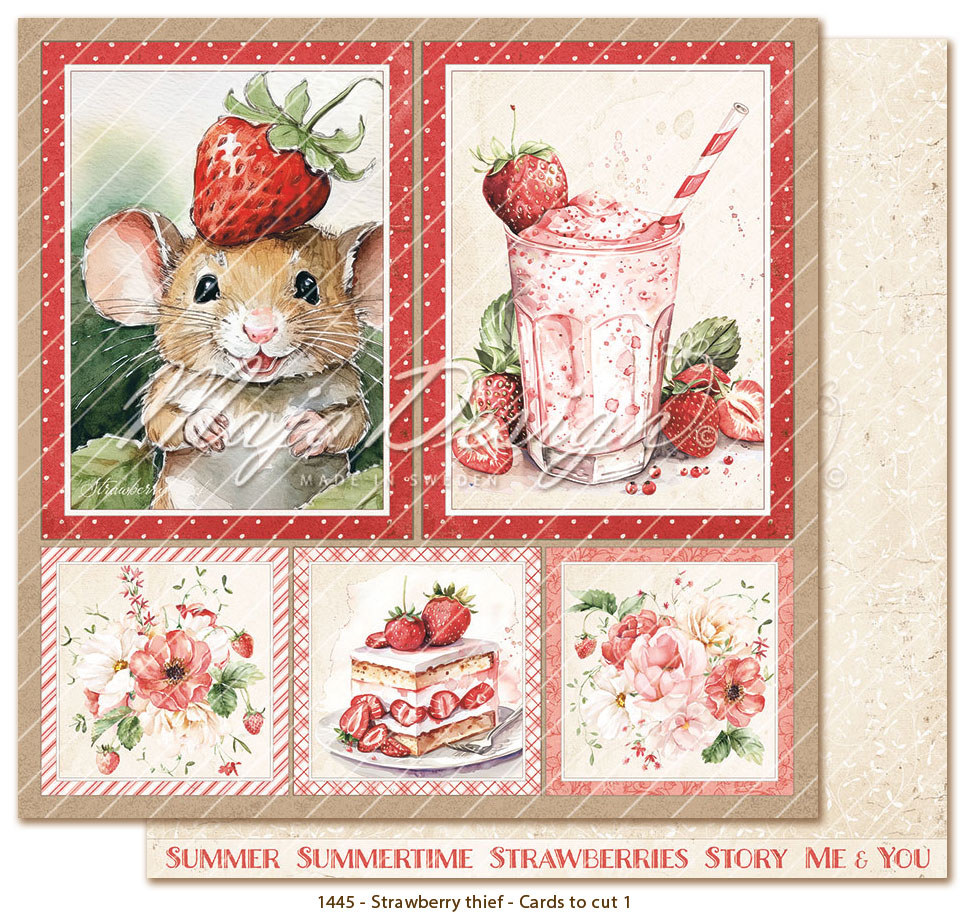 Maja Design - Paper pack 6x6 - Strawberry thief  - 11
