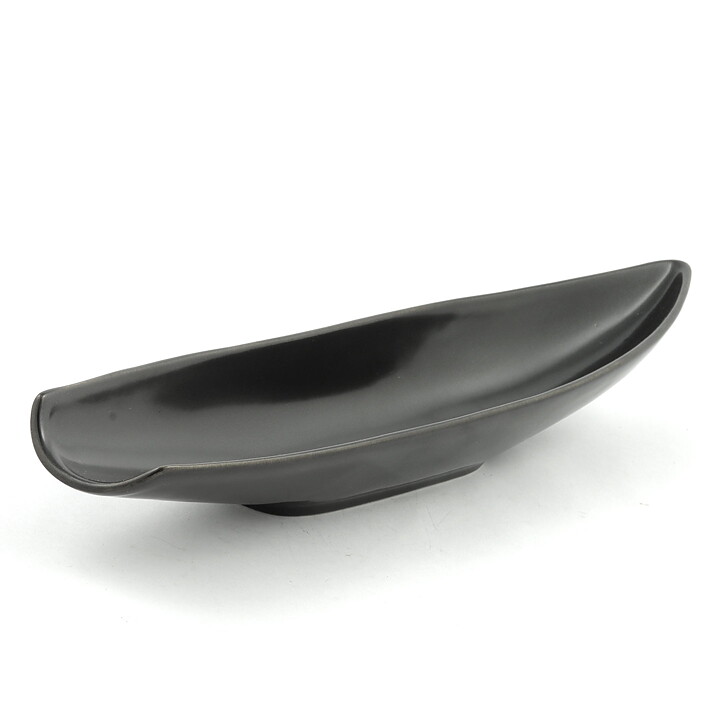 スティグ・リンドべリ Endivシリーズ 黒いボウル Bowl  (33cm)  1956年 (2)