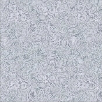 Tyg - Cool Grey Radiance - Prickringar ljusgrå (30 x 110 cm)