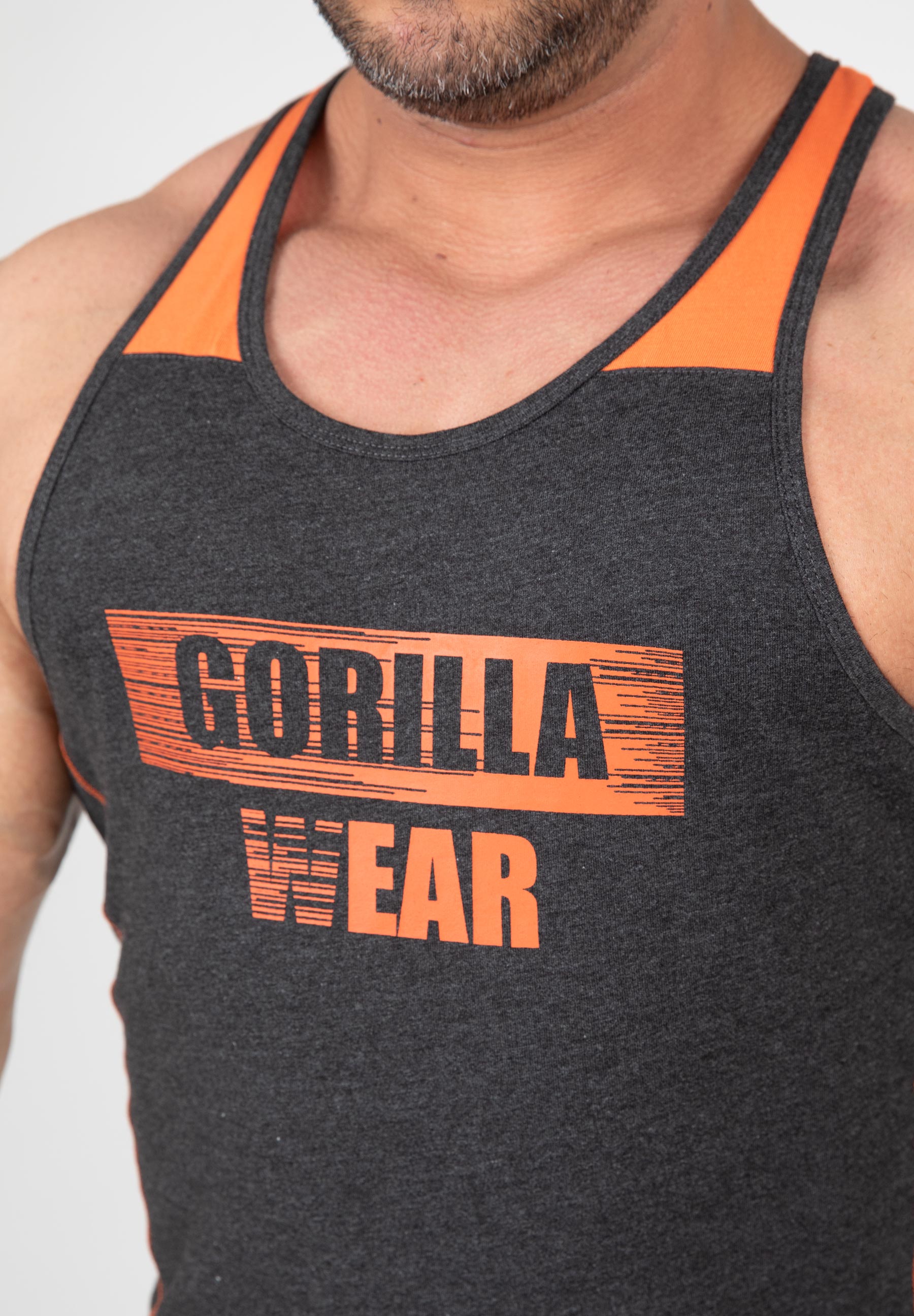 Wallace Tank Top, grey/orange - 5