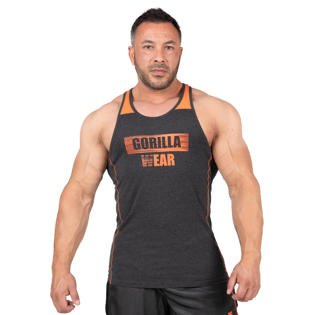Wallace Tank Top, grey/orange - 3