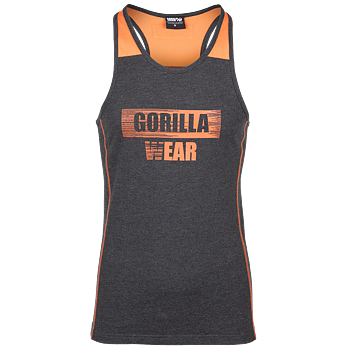 Wallace Tank Top, grey/orange