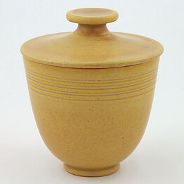 Triller Tobo (1940s) Unique Yellow Jar 14 cm