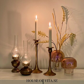 Lykta Lampa Alexa Antik Mässing 9x30 cm 