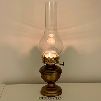 Lykta Lampa Alexa Antik Mässing 9x30 cm 