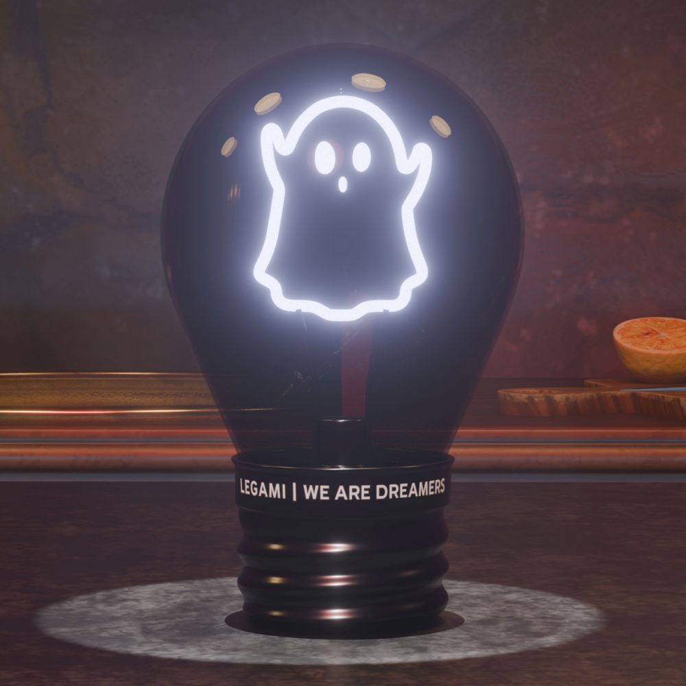 Bulb fiction, glödlampsformad bordslampa, Ghost - 4