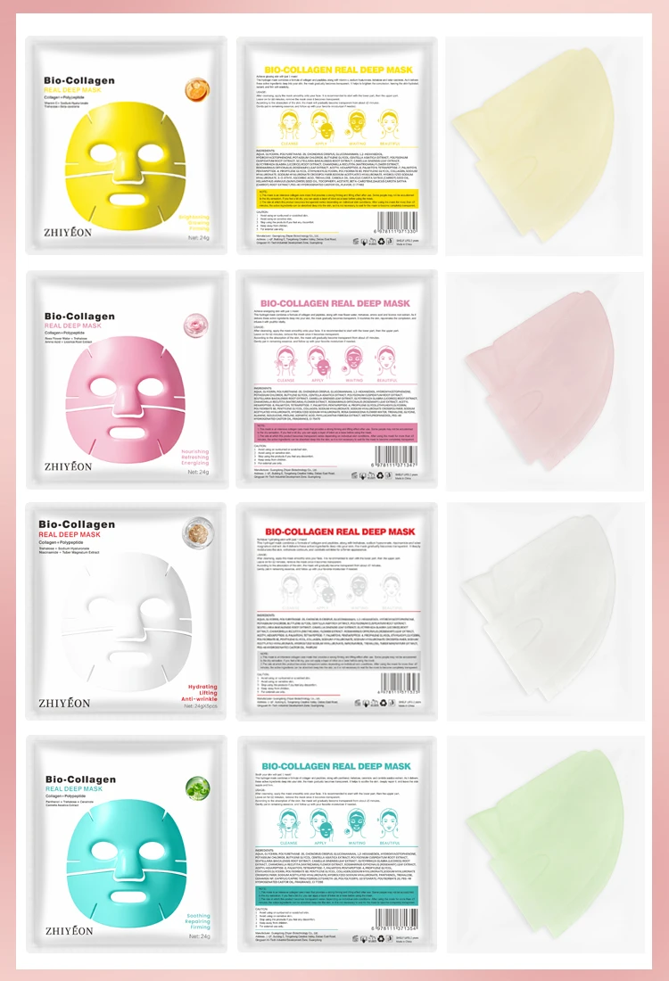 Bio-Collagen Real Deep kasvonaamio – pakkaus, 4 naamiota