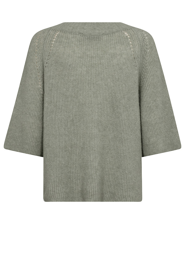 MMTaci 3/4 V-neck Knit Shadow - 5