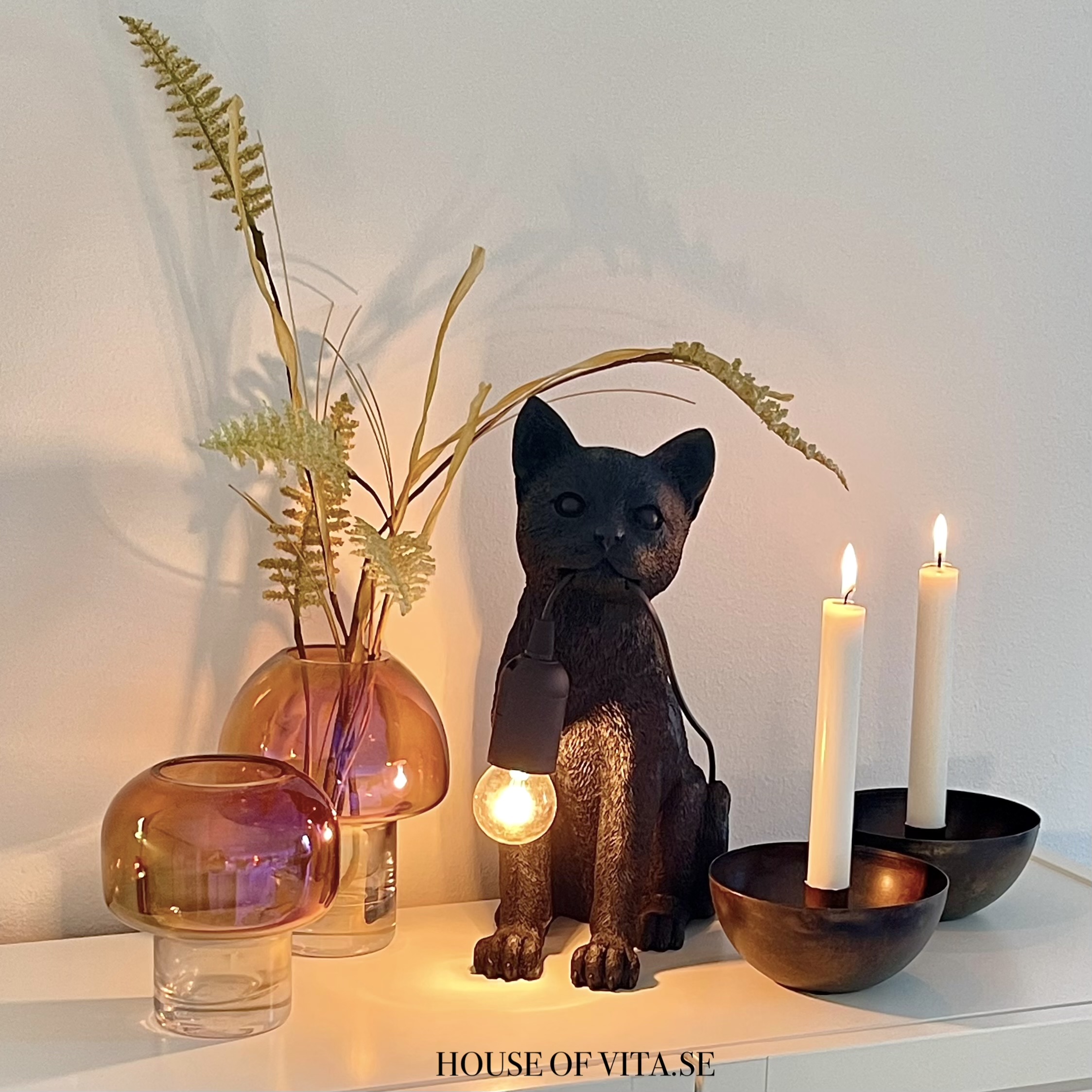 Bordslampa Katt 31 cm