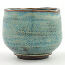 Isak Isaksson (2000s) Unique Chawan Bowl with Green Glaze 11 cm #44