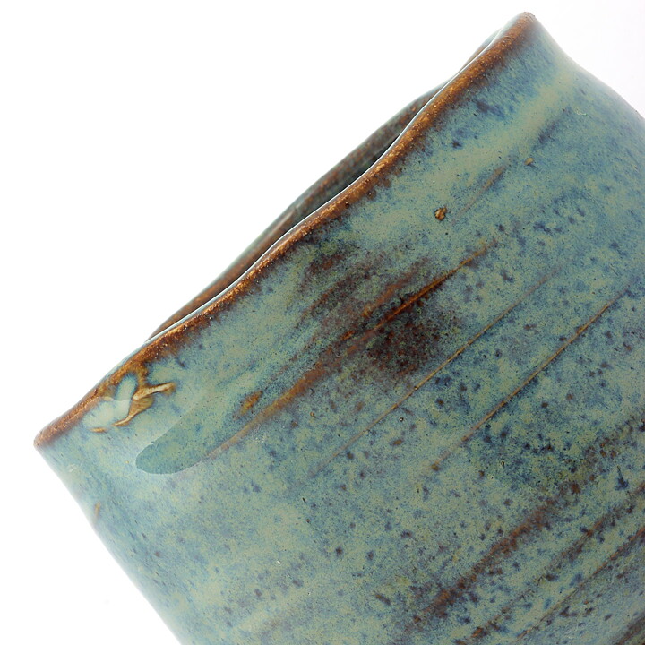 イサク・イサクソン  一点もの  緑色のボウル  茶碗  (11cm)  2000年代  #44