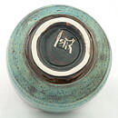 Isak Isaksson (2000s) Unique Chawan Bowl with Green Glaze 11 cm #44