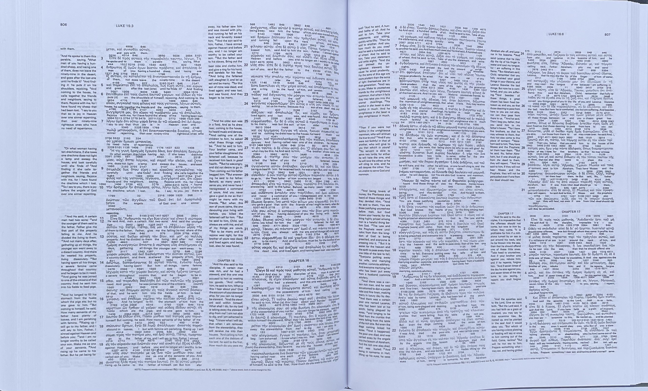 The Interlinear Bible - Hebrew / Greek / English - 8