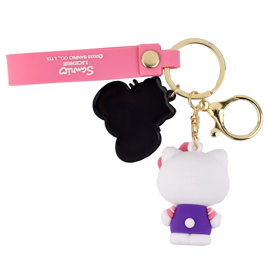 Hello Kitty 3D nyckelring med silikonband - 2