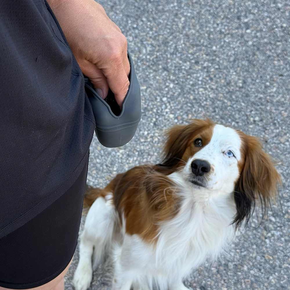 Godisväska med magnetstängning och klämma hundträning