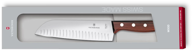 Kockkniv Victorinox Santoku 6.8520.17G cm Culterslipad / träskaft / PRESENTASK