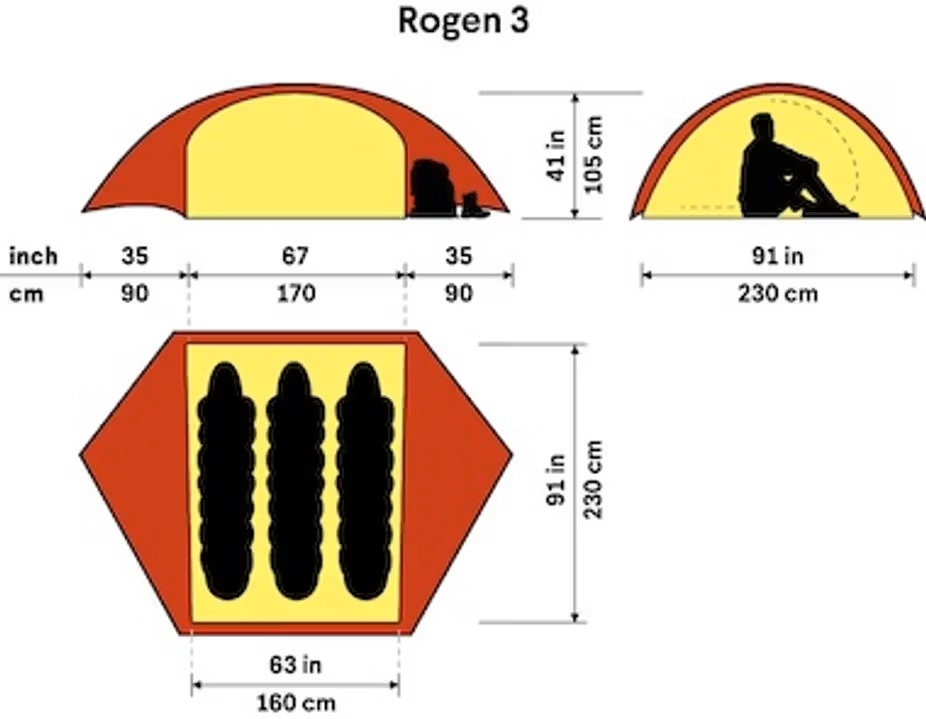 Hilleberg Rogen 3 - Sand - 2