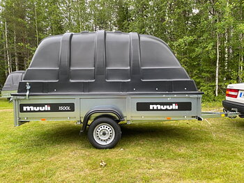 Kåpsläp Muuli 1500L + Jaxal 125cm (EU-Trailer/80 Km/h)